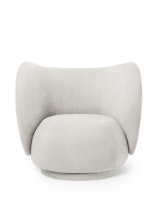 Fotel Rico Lounge Bouclé Off-White Ferm Living 