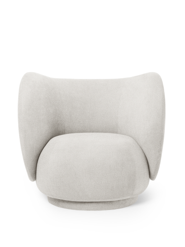 Fotel Rico Lounge Bouclé Off-White Ferm Living 