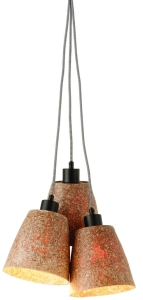 LAMPA WISZĄCA SEQUOIA Z DREWNA SEKWOI/ 3-ABAŻUROWA 17X16CM, NATURALNY GOOD&MOJO