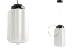 Szkolna lampa opal glass Zangra