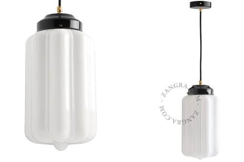 Szkolna lampa opal glass Zangra