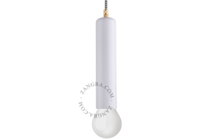 Ceramiczna wisząca biała lampa Zangra  