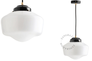 Lampa wisząca opal glass Zangra