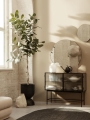 Witryna Haze Reeded glass Black Ferm Living 
