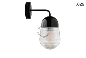 Czarna lampa porcelanowa  029 Zangra 