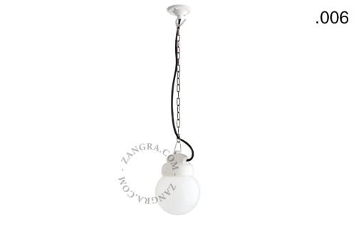 Lampa round clear glass 006 Zangra  