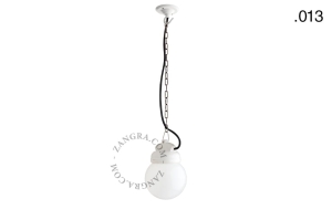 Lampa  globe in opal plastic 013 Zangra    