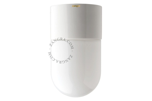 Biała porcelanowa wodooporna lampa 010 Zangra