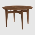 Stół B-Table Pivoting Round / Square American Walnut Matt Lacquered Gubi