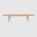 S-Stół prostokątny rozsuwany 95 x 220-320 Oak Matt lacquered Gubi 
