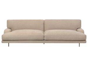Sofa Flaneur 2,5 Seater Antique brass / Black Gubi cena od