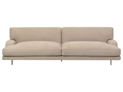 Sofa Flaneur 2,5 Seater Antique brass / Black Gubi cena od