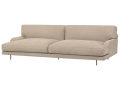 Sofa Flaneur 2,5 Seater Antique brass / Black Gubi cena od
