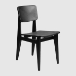 Krzesło C-Chair Dining Black Stained Oak Matt Lacquered Base Gubi 