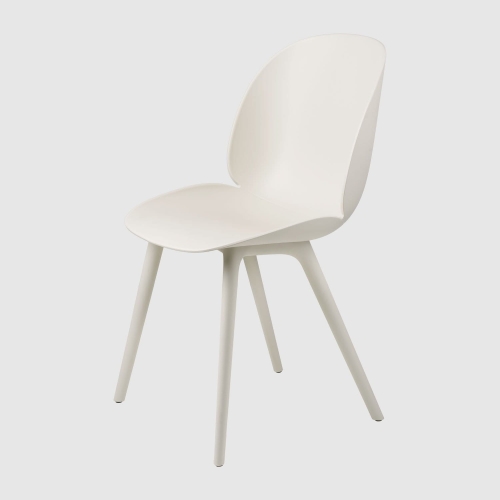 Krzesło Beetle Alabaster White/Alabaster White  plastic edition Gubi