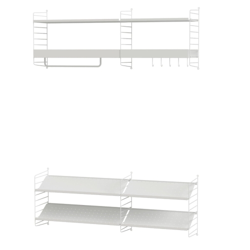 Dwuczęściowy system HH metal Hallway String Furniture różne kolory