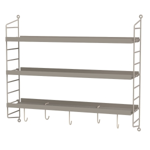 System BK ciemnoszary/metal Bathroom String Furniture