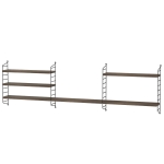 System wiszący CH Czarny/orzech Kids room String Furniture 