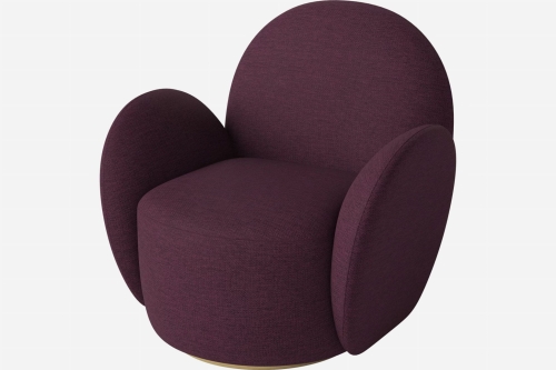 Fotel Lady whit swivel Brass / Bordeaux Bolia ostatnia sztuka poekspozycyjna