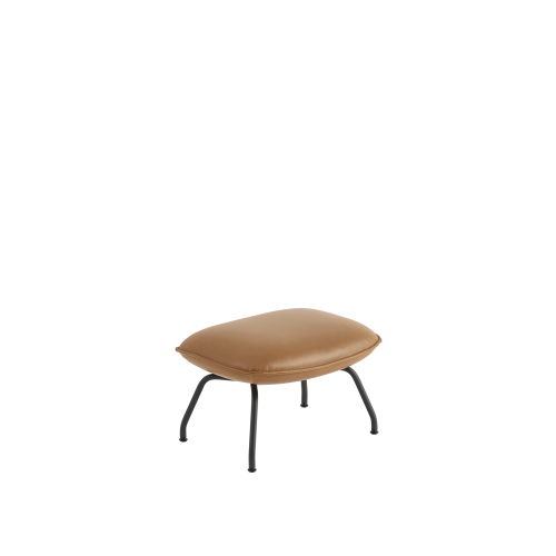 Podnóżek DOZE OTTOMAN refine leather coniac/black Muuto