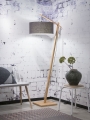 LAMPA PODŁOGOWA ANDES BAMBUSOWA PODSTAWA, LNIANY ABAŻUR, WIELE KOLORÓW	- IT'S ABOUT ROMI