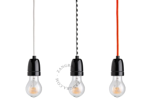 Socket czarny porcelanowy Zangra 