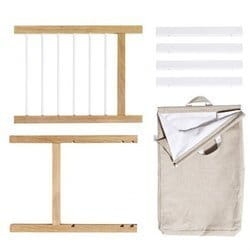 Komplet dwa wieszaki oraz torba  do komody z 6 szufladami Seaside Oliver Furniture