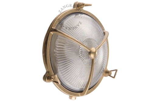 Lampa kinkiet brass bulkhead wodoodporna Zangra
