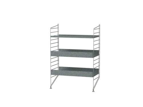 String Furniture  Outdoor B Galvanized - 60x85x30 cm