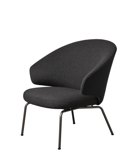 Fotel LET™ SH210  HALLINGDAL, 173, BLACK/GREY, WARM GRAPHITE Fritz Hansen