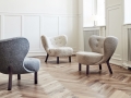 &Tradition fotel LITTLE PETRA VB1 orzech - obicie Hallingdal 130