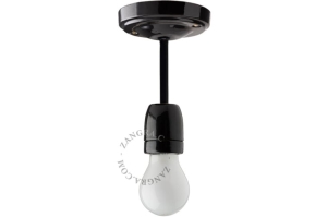 Lampa porcelanowa Zangra 037/7 black