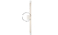 Kinkiet Stick  clear glass & white 30cm Zangra 