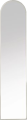 Lustro Ripple 180x40 szare Bolia
