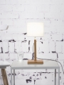LAMPA STOŁOWA FUJI BAMBUSOWA PODSTAWA, LNIANY ABAŻUR, WIELE KOLORÓW	- IT'S ABOUT ROMI
