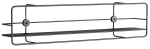 Półka Coupé 90 cm czarna  WOUD