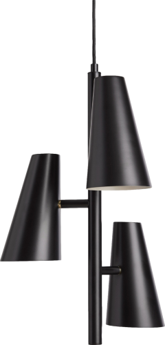 Lampa wisząca Cono z trzema kloszami  WOUD