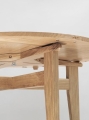 Stół B-Table Pivoting Round / Square American Walnut Matt Lacquered Gubi