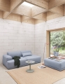 MUUTO sofa modułowa 2 os. CONNECT SOFT/Re-wool 128