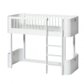 Łóżko  Mini +  low loft bed white Oliver Furniture