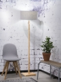 LAMPA PODŁOGOWA FUJI BAMBUSOWA PODSTAWA, LNIANY ABAŻUR, WIELE KOLORÓW	- IT'S ABOUT ROMI