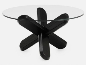 Stolik DING transparentny czarny Normann Copenhagen