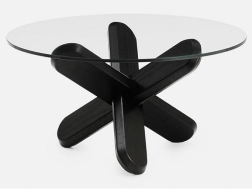 Stolik DING transparentny czarny Normann Copenhagen