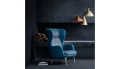 Fotel Ro ™ Wingback Ro + podnóżek Fritz Hansen  