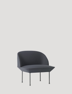 Oslo Lounge Chair Muuto fotel ciemnoszary 