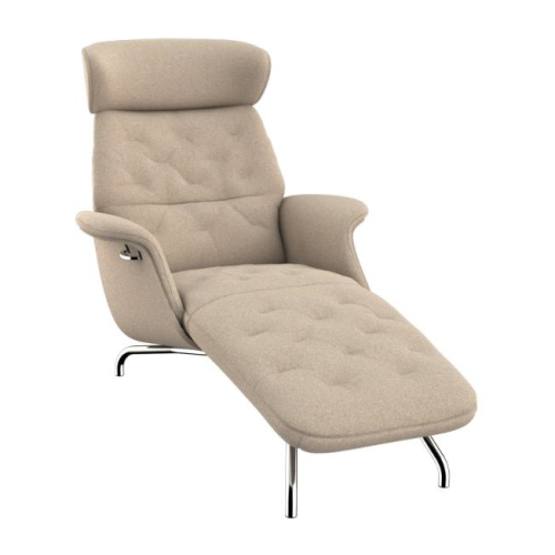 Fotel Wypoczynkowy Volden Z Szezlongiem Soft Vanilla Flexlux