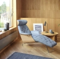 Fotel Wypoczynkowy Volden Z Szezlongiem Dark Blue Flexlux