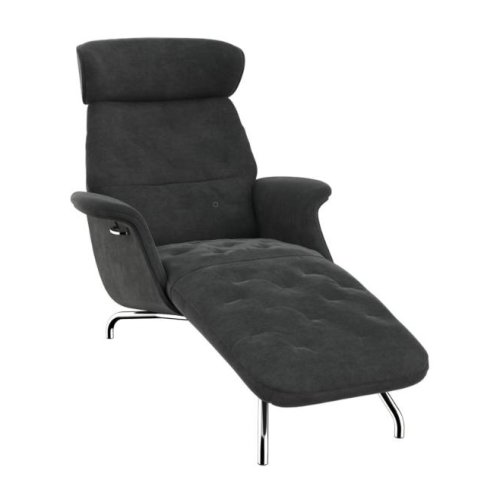 Fotel Wypoczynkowy Volden Z Szezlongiem Silver Grey Flexlux