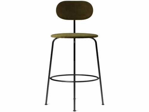 Krzesło Afteroom Plus, Counter Chair, Black Steel Base, Upholstered Seat Champion 1-3114-035, EU/CAL117 Foam