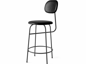 Krzesło Afteroom Plus, Counter Chair, Black Steel Base, Seat Height 63,5 cm, Upholstered Seat and Back Dakar 0842, EU/CAL117 Foam